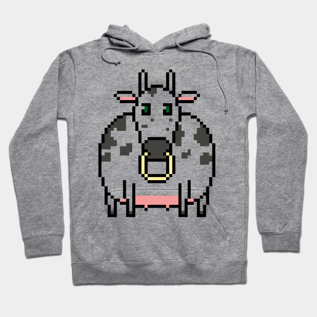 Isolated Pixel Art Cow Vector